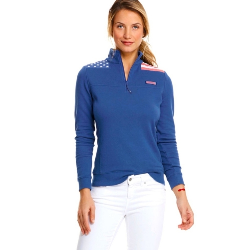 Vineyard Vines American Flag Shep Shirt Pullover - Picture 2 of 12